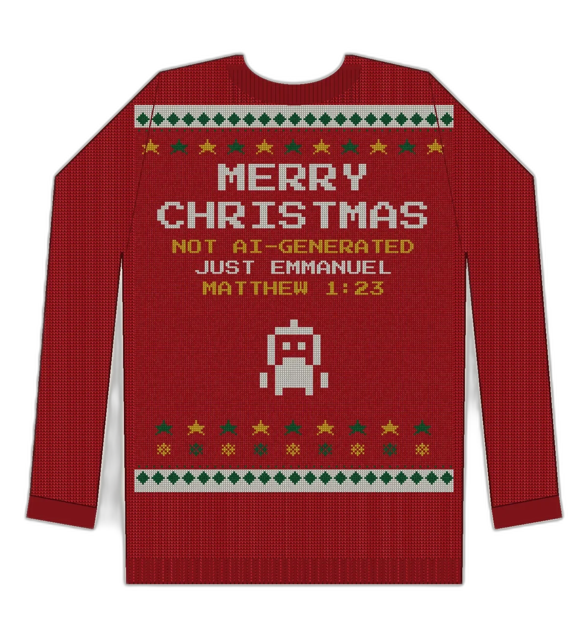 Human Made Noel ugly Christmas sweater mockup