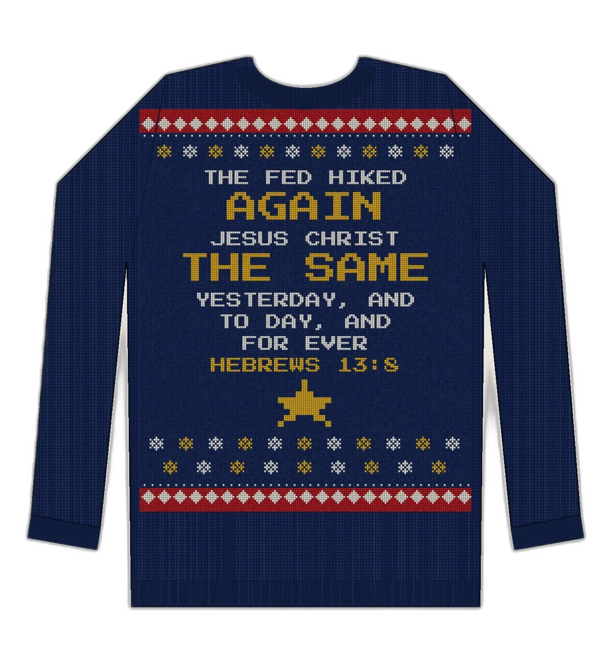 Same Yesterday Noel ugly Christmas sweater mockup