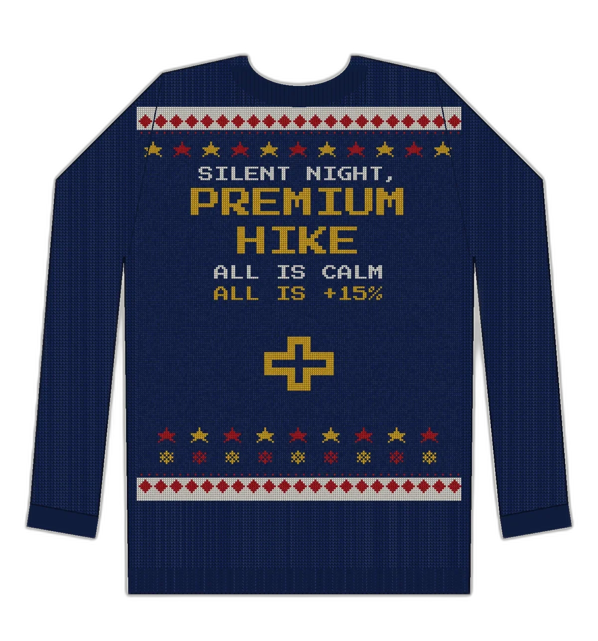 Silent Night Premium Hike ugly Christmas sweater mockup