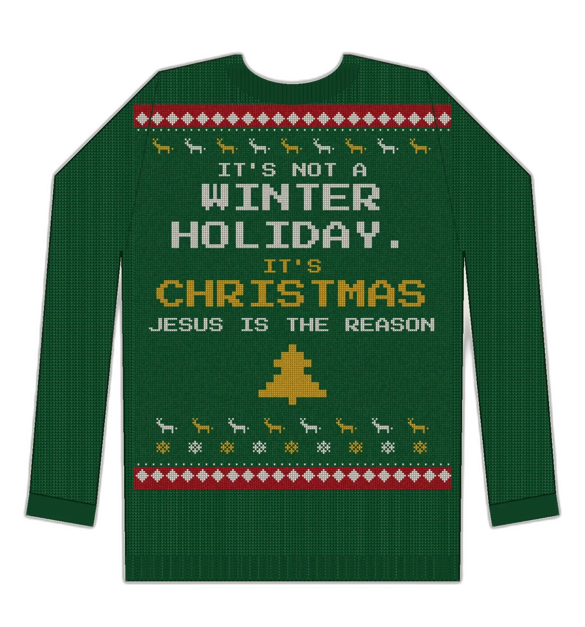 Still Say Christmas ugly Christmas sweater mockup