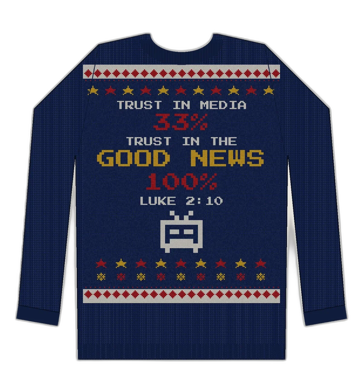 Trust Issues Noel ugly Christmas sweater mockup